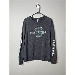 Faith Hill Tim Mcgraw Soul 2 Soul Tour Womans Large 2017 Sweatshirt